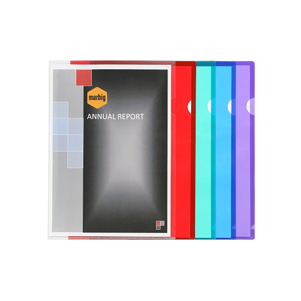 marbig® letter file a4 ultra pack of 10#colour_CLEAR