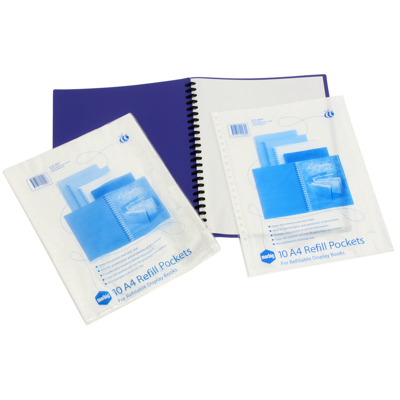 marbig® display book refills pack of 10