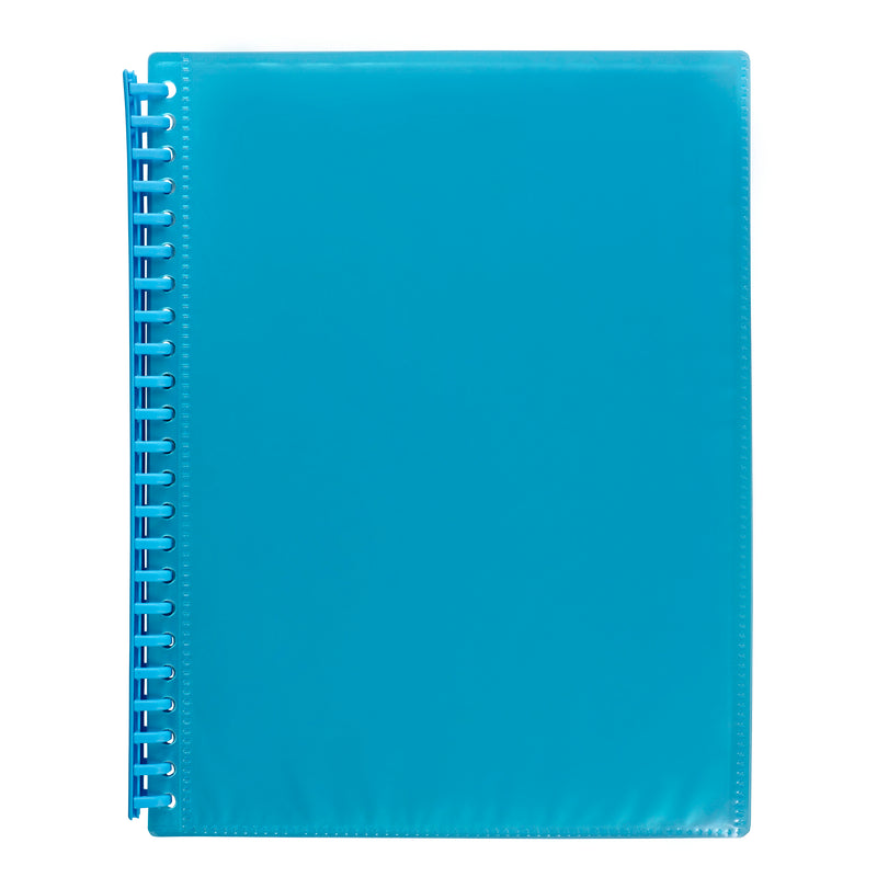 marbig refillable display book 20 pocket insert cover - pack of 12