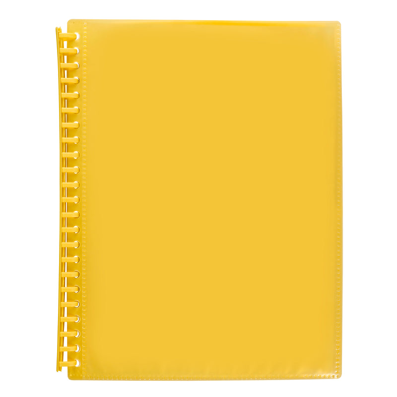 marbig refillable display book 20 pocket insert cover - pack of 12