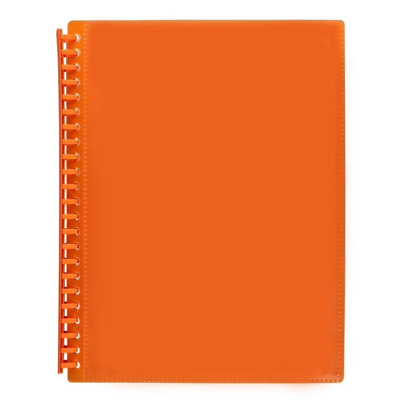 marbig refillable display book 20 pocket insert cover - pack of 12