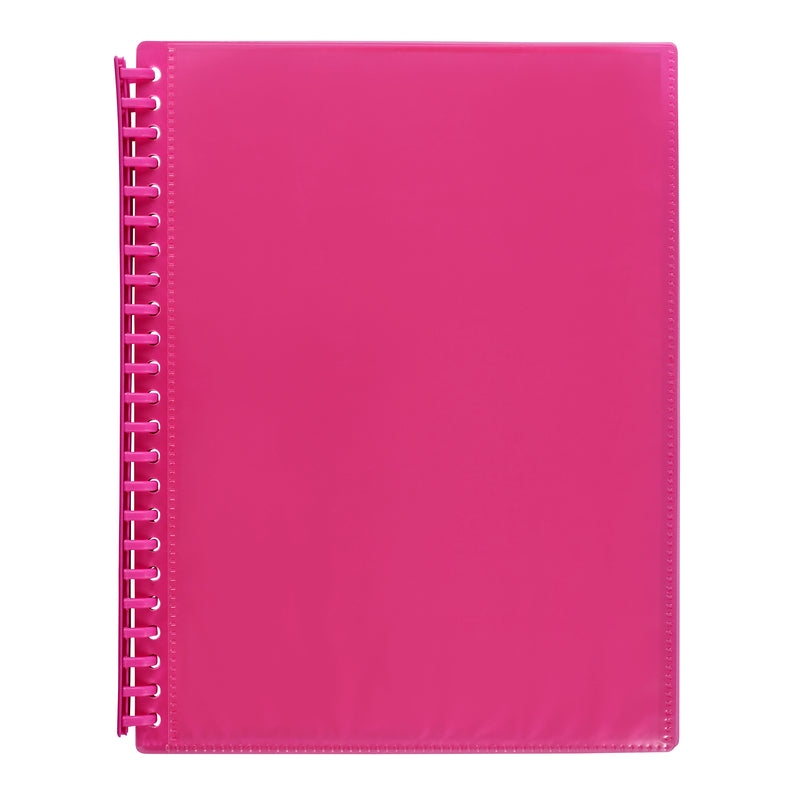 marbig refillable display book 20 pocket insert cover - pack of 12