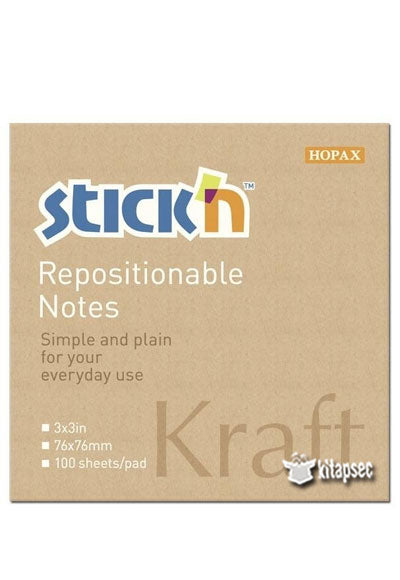 stick'n note 100 sheet kraft