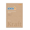 stick'n note 101x152mm 100 sheet kraft