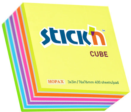 stick'n note cube 76x76mm 400 sheets