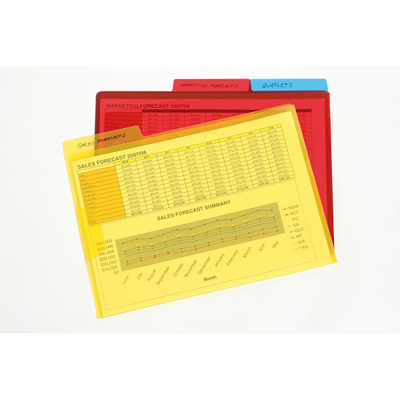 letter file w secure flap & tab pack3 a4