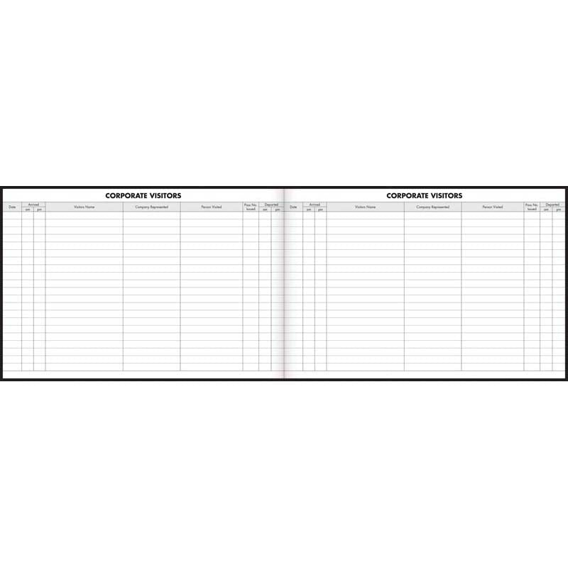 Milford Visitors Book Corporate 205x300mm 192 Page