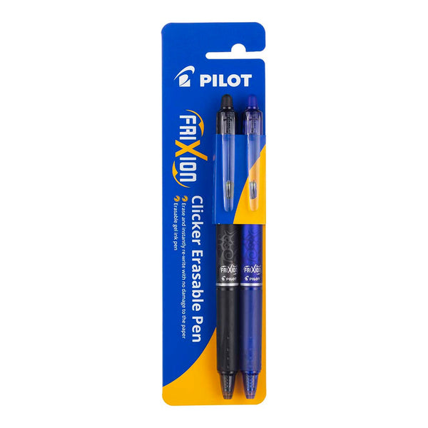 Pilot Frixion Clicker Erasable Fine Pens Assorted Pack#Pack Size_PACK OF 2