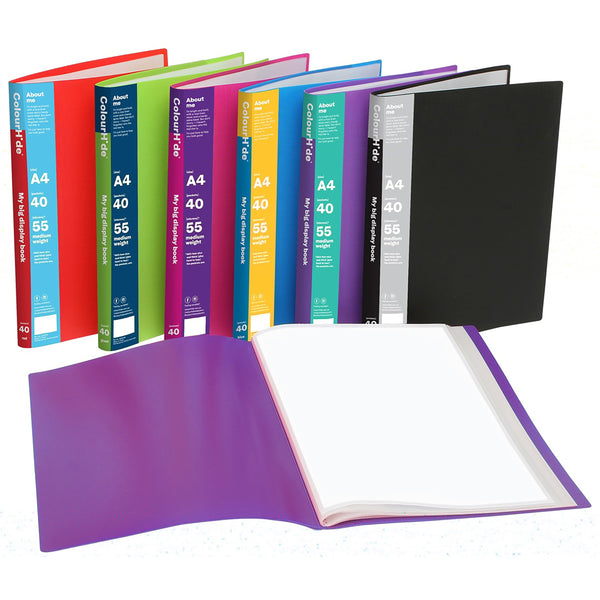 colourhide® my big display book a4 40 pocket#Colour_BLUE 