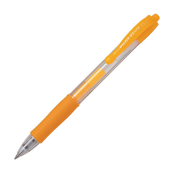 Pilot G2 Gel Fine Pens Neon Pack Of 12#Colour_APRICOT ORANGE