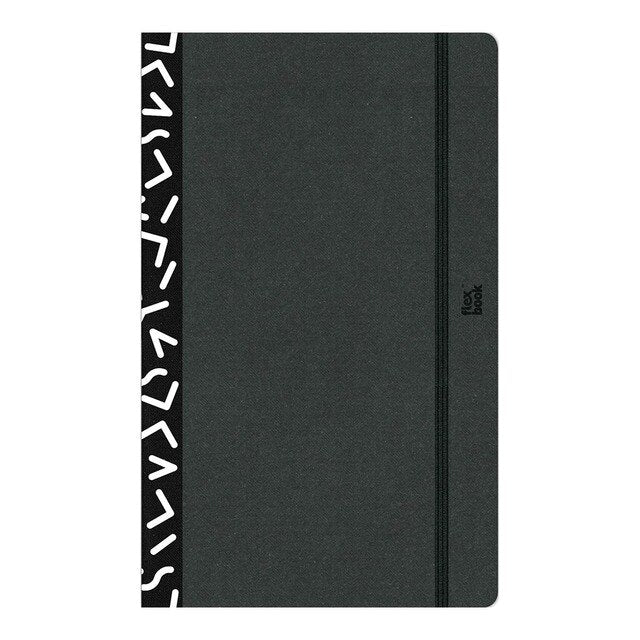 flexbook visions notebook medium ruled black/white