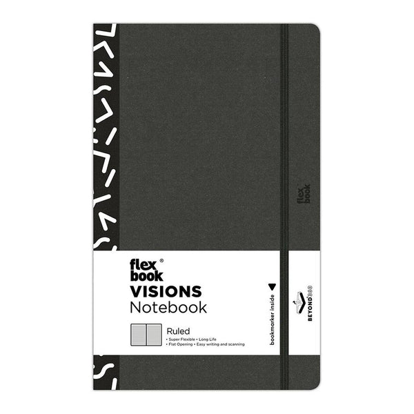 flexbook visions notebook medium ruled black/white#Sie_MEDIUM