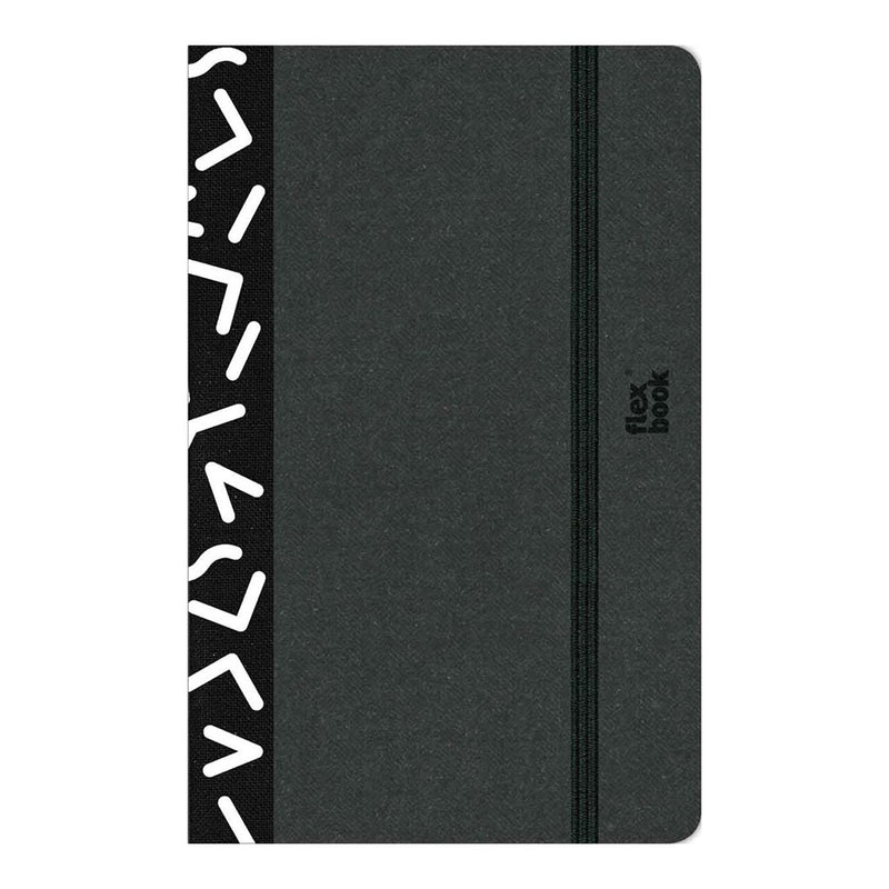 flexbook visions notebook pocket ruled black/white