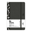 flexbook visions notebook pocket ruled black/white