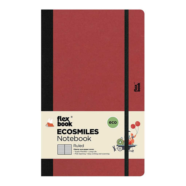 Flexbook Ecosmiles Notebook Medium Ruled#Colour_CHERRY