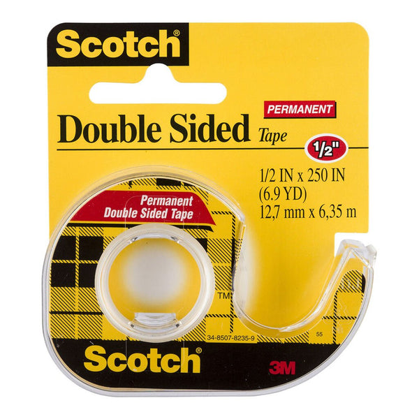 scotch double sided tape dispenser 136 12.7mmx6.35m