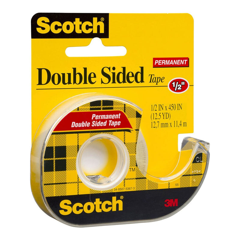 scotch double sided tape dispenser 137 12mmx11.4m