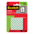 scotch mounting squares 111/dc indoor permanent size 25mm x 25mm pack 16