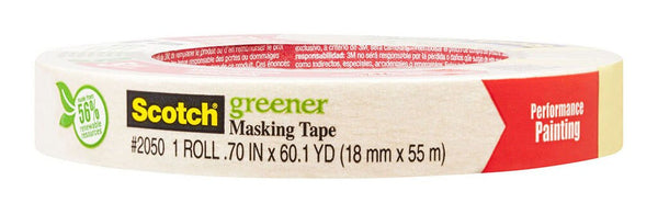scotch greener masking tape 2050-18a 18mmx55m