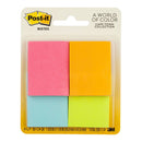 post-it notes 653-4af mini page markers size 36mm x 48mm 50 sheet pads pack 4