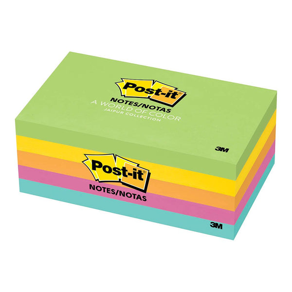 post-it notes 655-5uc jaipur collection 76x127mm 100 sheet pads pack of 5