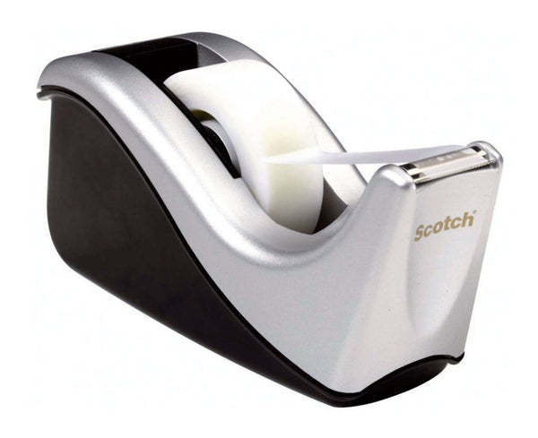 scotch c60-st tape dispenser silver/black