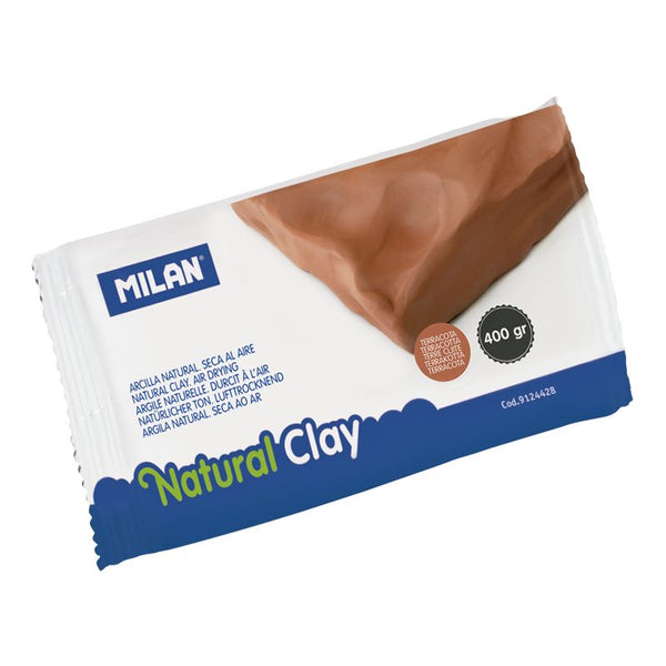 Milan Air Dry Natural Modelling Clay 400gm#Colour_TERRACOTTA