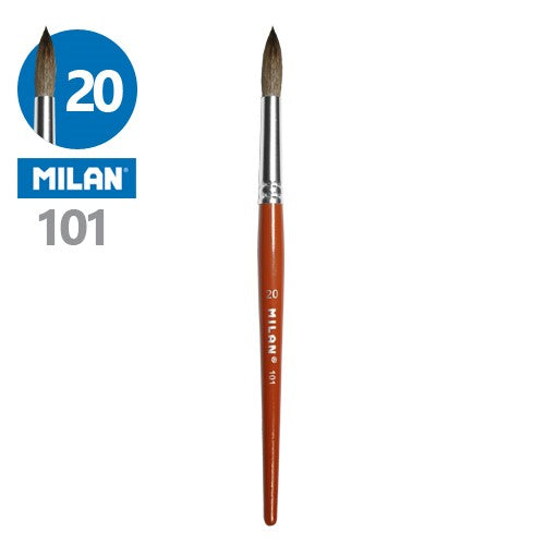 Milan School Brush 101 Series Round