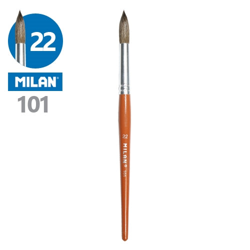 Milan School Brush 101 Series Round