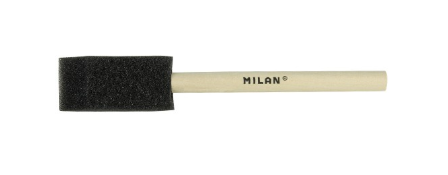 Milan Black Sponge Brush 1321 Series