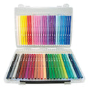 Milan Conic Tip Fibre Pens Hard Case Assorted - Pack of 50
