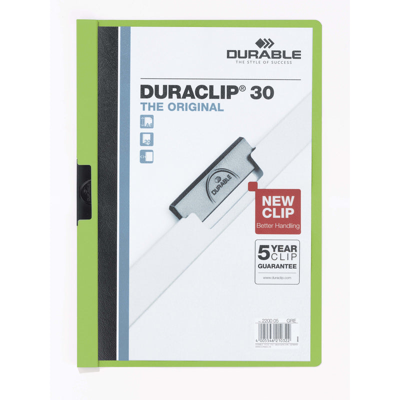 durable duraclip document file a4 30 sheet