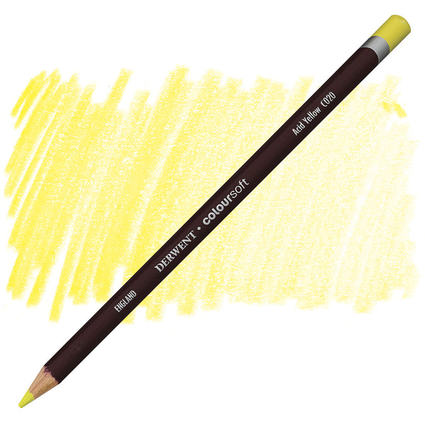 Derwent Coloursoft Pencil#Colour_ACID YELLOW