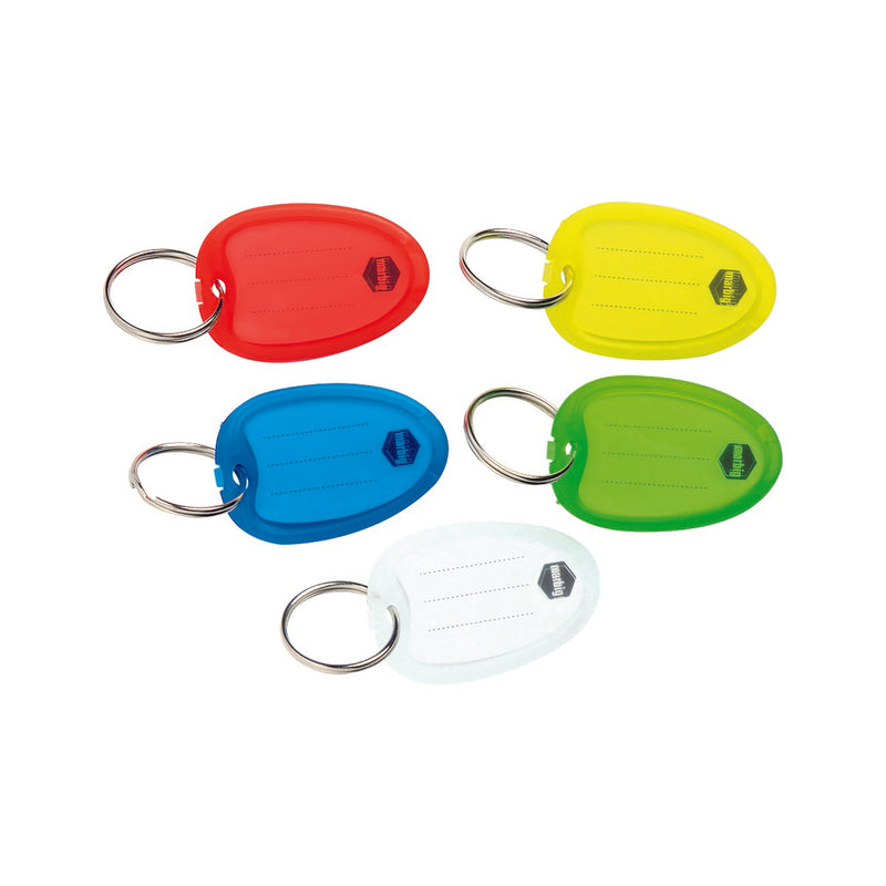 marbig® key tag clear pack of 10