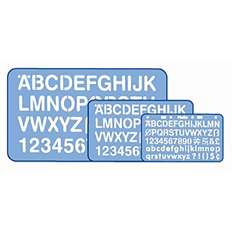 helix 3 piece stencil set (10 20 30)