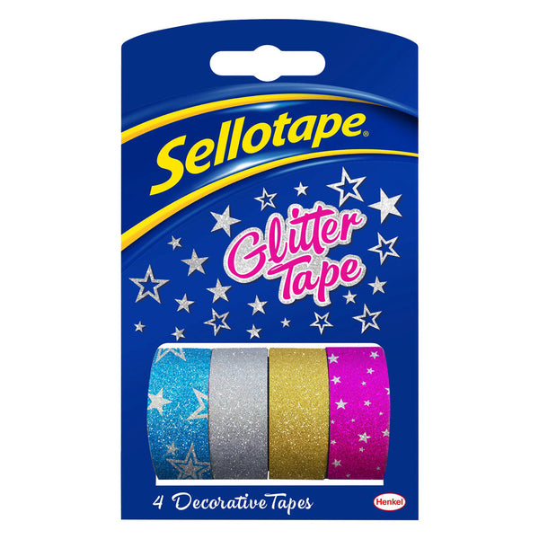 Sellotape On-hand Refills 18MMx3M Glitter Pack of 4