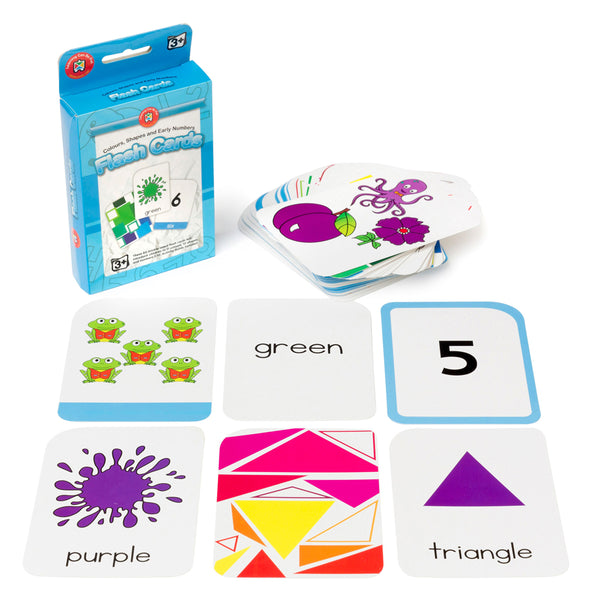 learning can be fun flashcards colour shape early numbers pack of 62