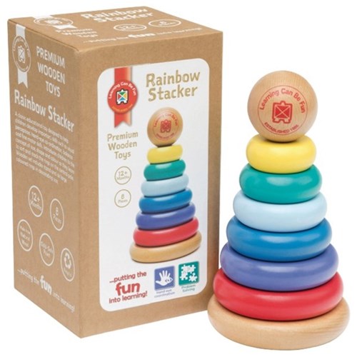 learning can be fun rainbow stacker