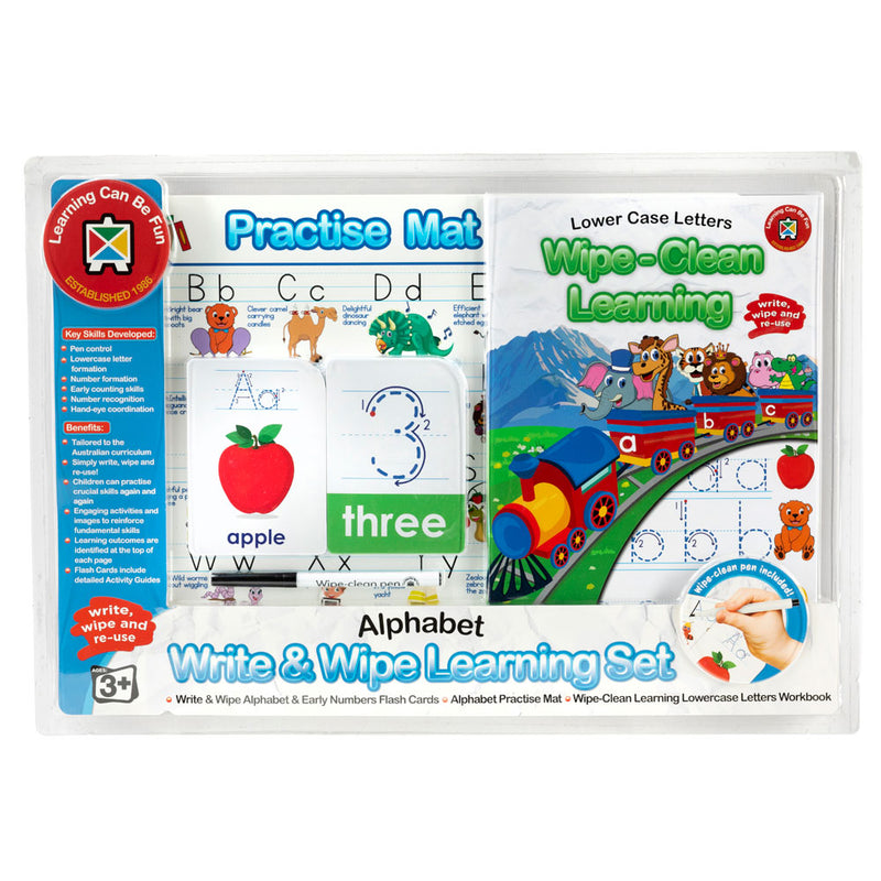 Learning Can Be Fun Write & Wipe Learning Set Alphabet Skills