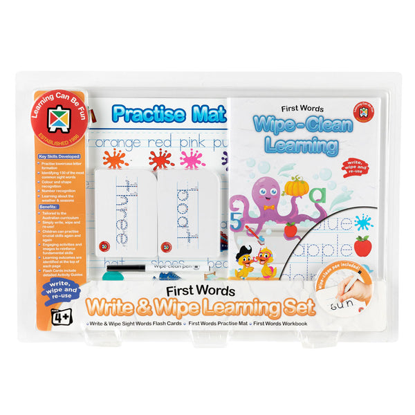 Learning Can Be Fun Write & Wipe Learning Set First Words