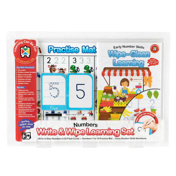Learning Can Be Fun Write & Wipe Learning Set Early Numbers