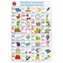 Learning Can Be Fun Wall Chart Blending Consonants And Digraphs Are Fun Poster