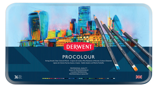 Derwent Procolour Pencils - Tin Of 36