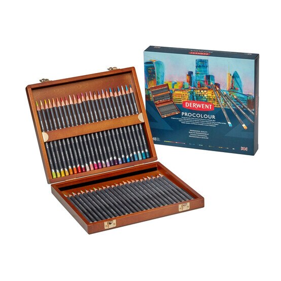 Derwent Procolour Wooden Box