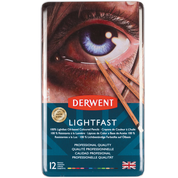 Derwent Lightfast Pencil Tins#Pack Size_PACK OF 12