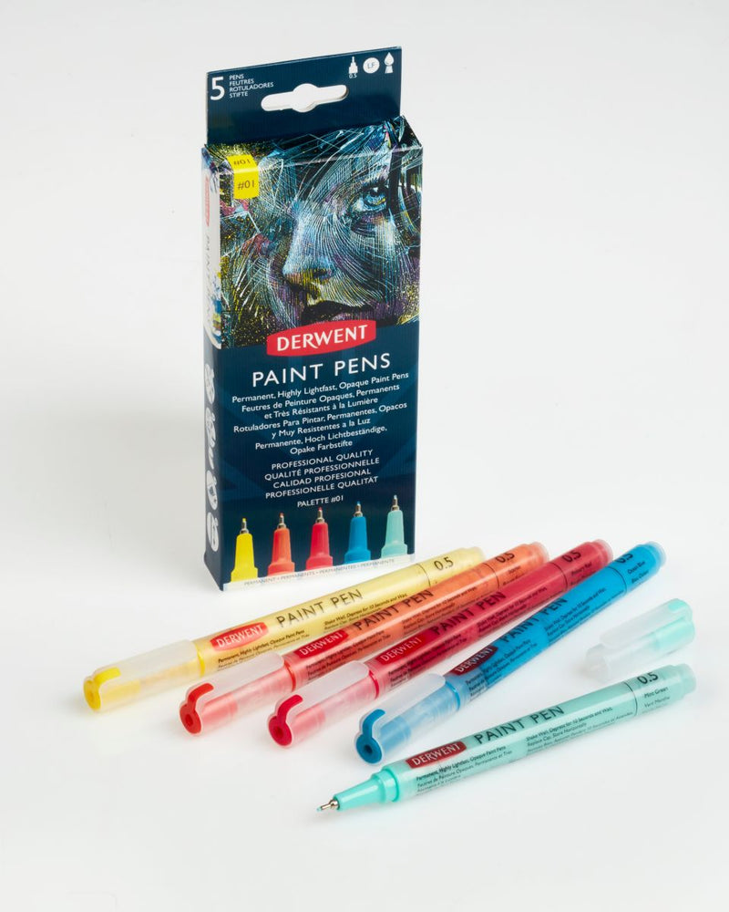 Derwent Paint Pen Set Palette