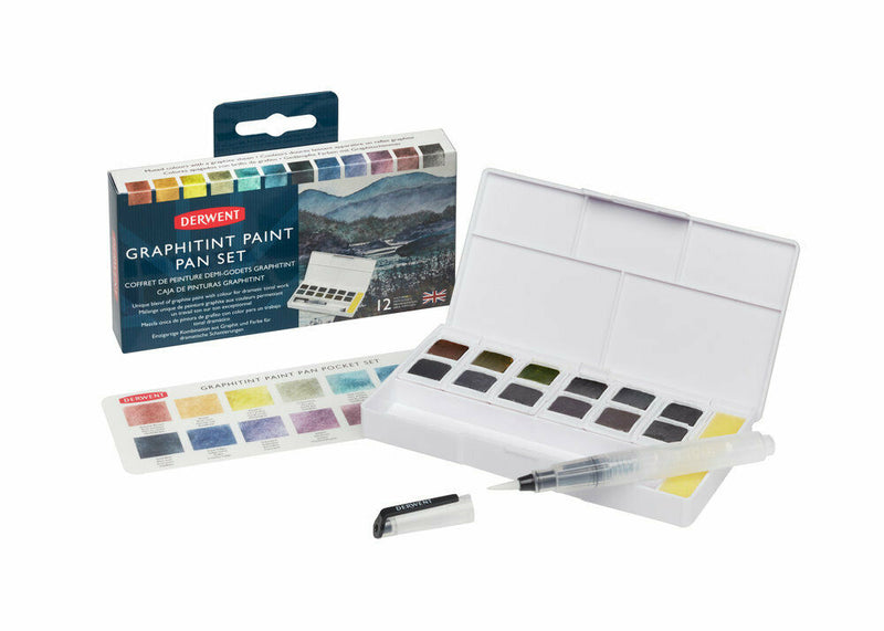 Derwent Graphitint Paint 12 Pan Set