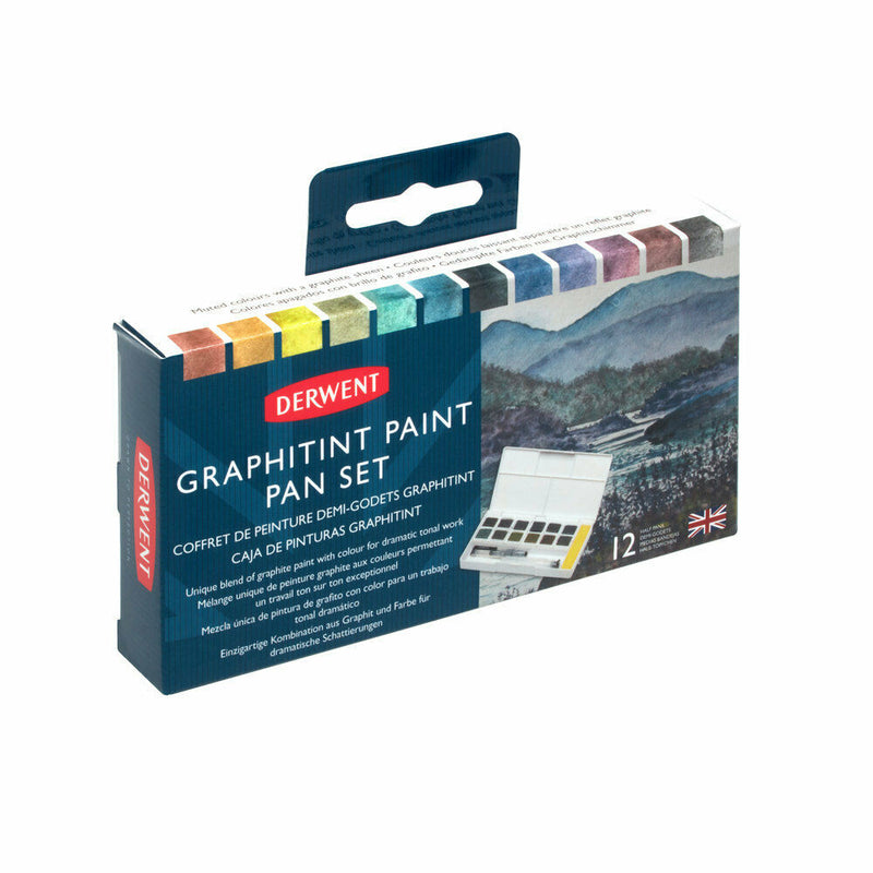 Derwent Graphitint Paint 12 Pan Set