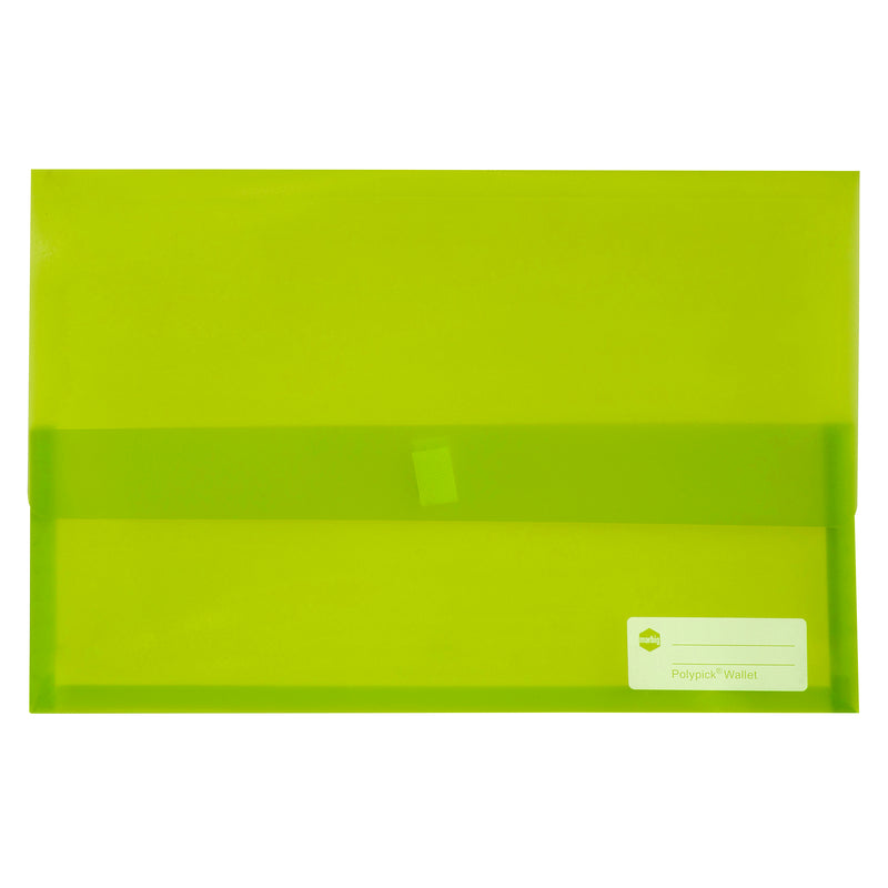 marbig® polypick foolscap document wallet