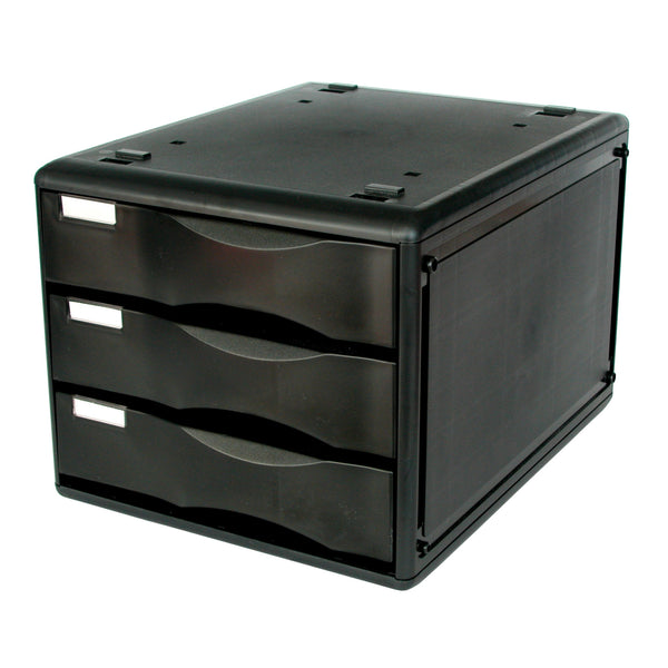 metro 3438 mdss b4 3 drawers#colour_BLACK